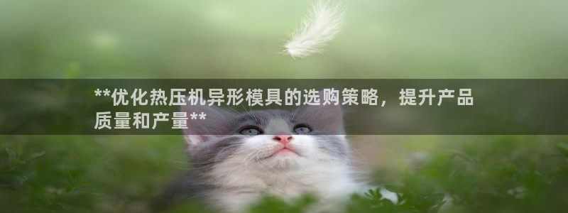 emc频率：**优化热压机异形模具的选购策略，提升产品
