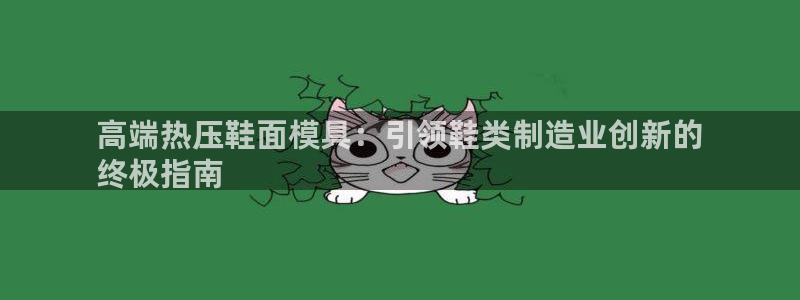 emc易倍官网首页：高端热压鞋面模具：引领鞋类制造业创新